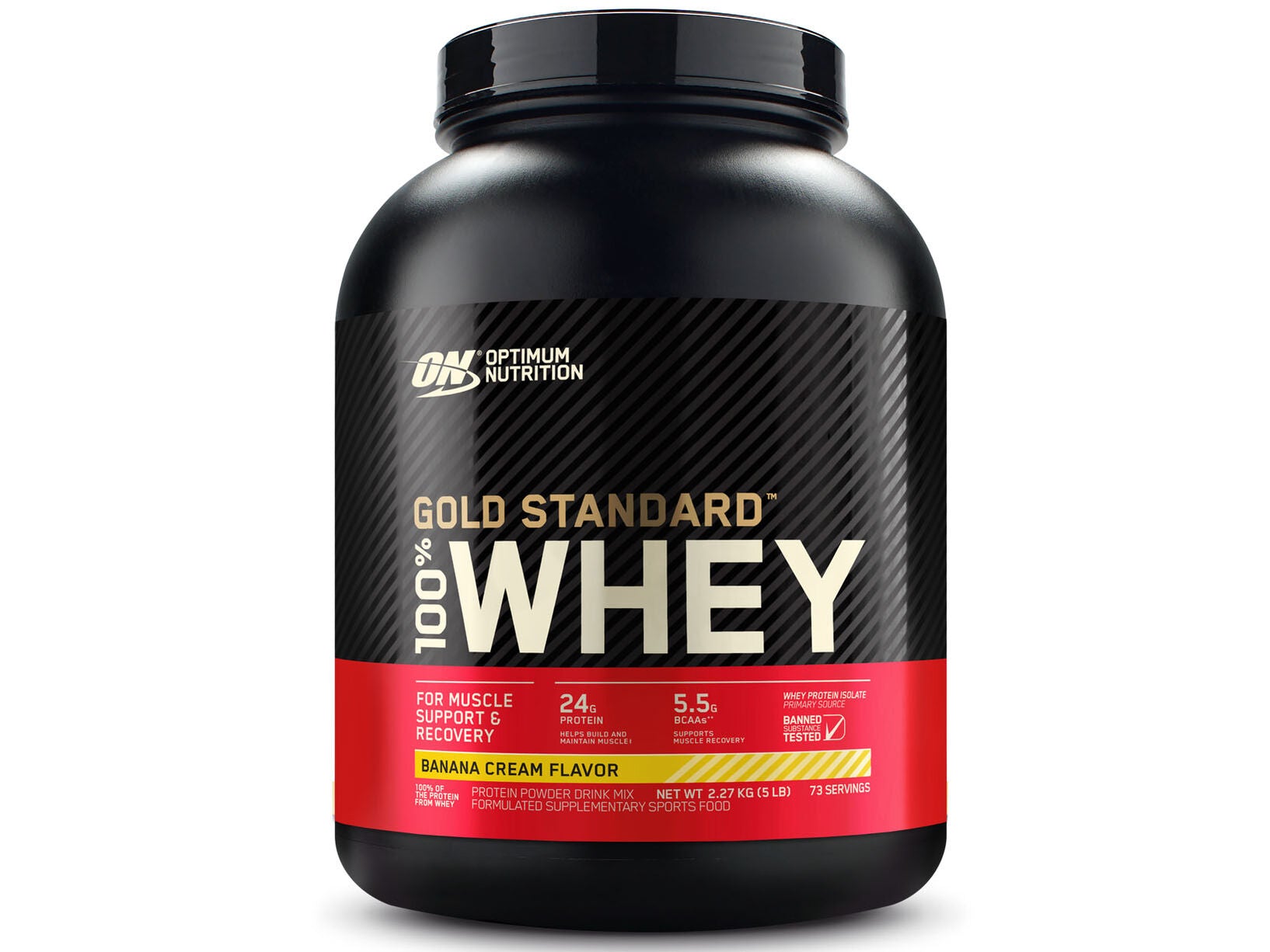 Optimum Nutrition Gold Standard 100% Whey Banana Cream (5LBS)