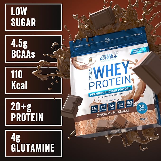 Applied Nutrition Critical Whey Protein Chocolate (900g, 30 Servings)