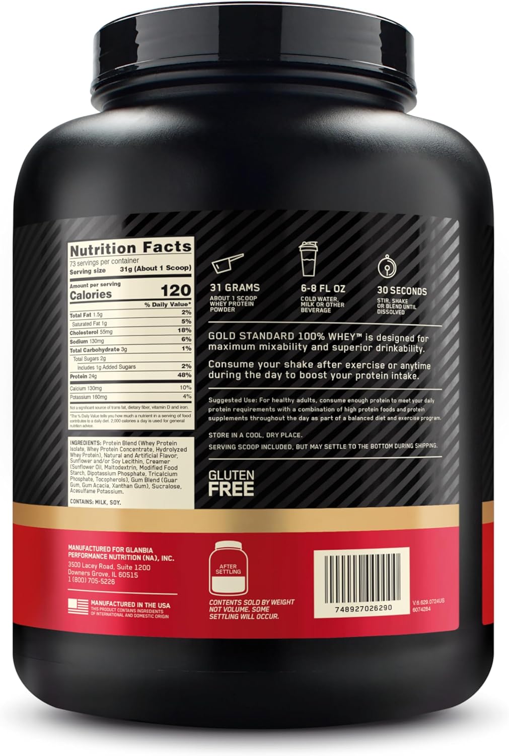 Optimum Nutrition Gold Standard 100% Whey White Chocolate (5LBS)