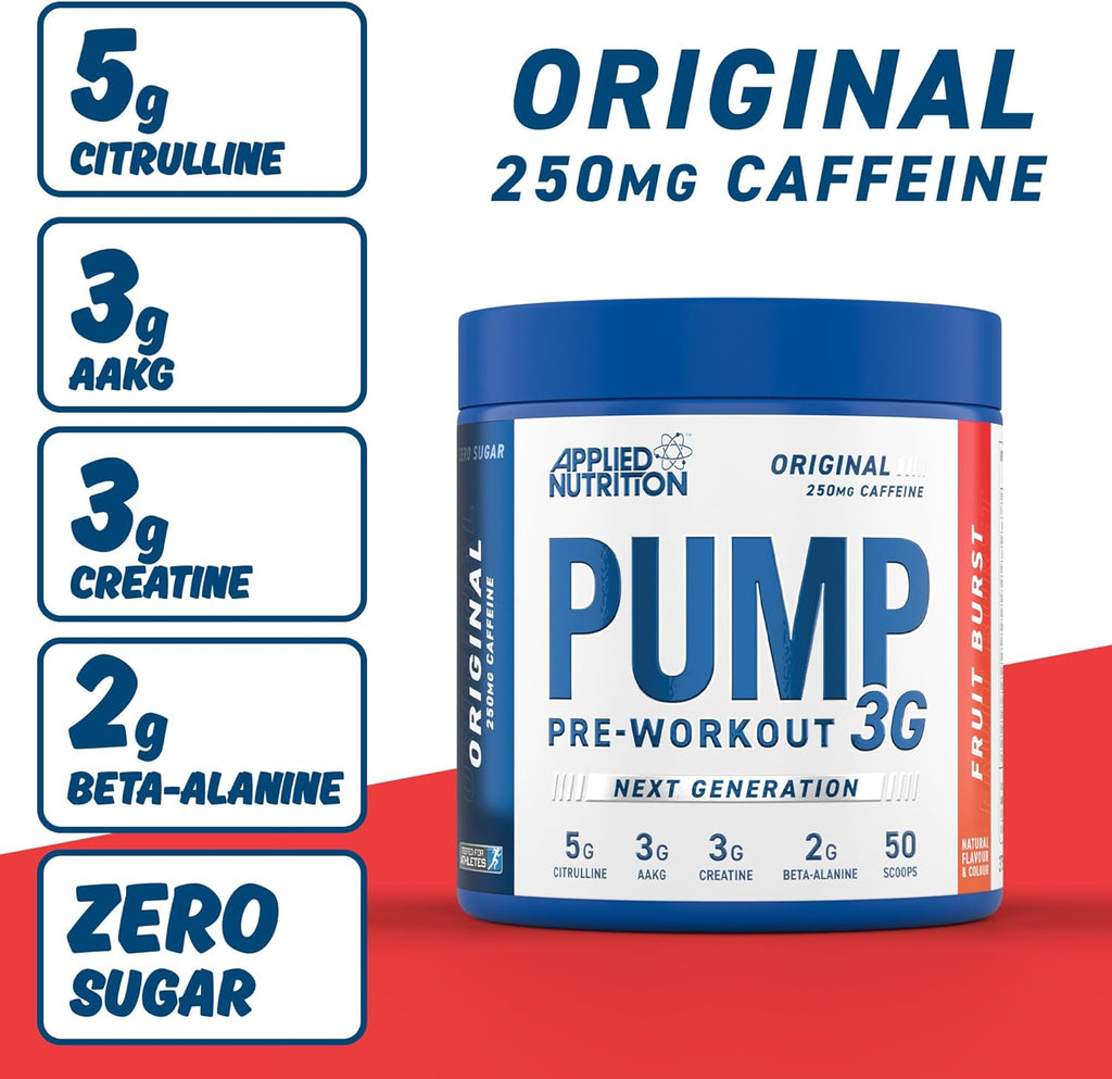 Applied Nutrition Pump 3G - Pre Workout with Caffeine (Fruit Burst)