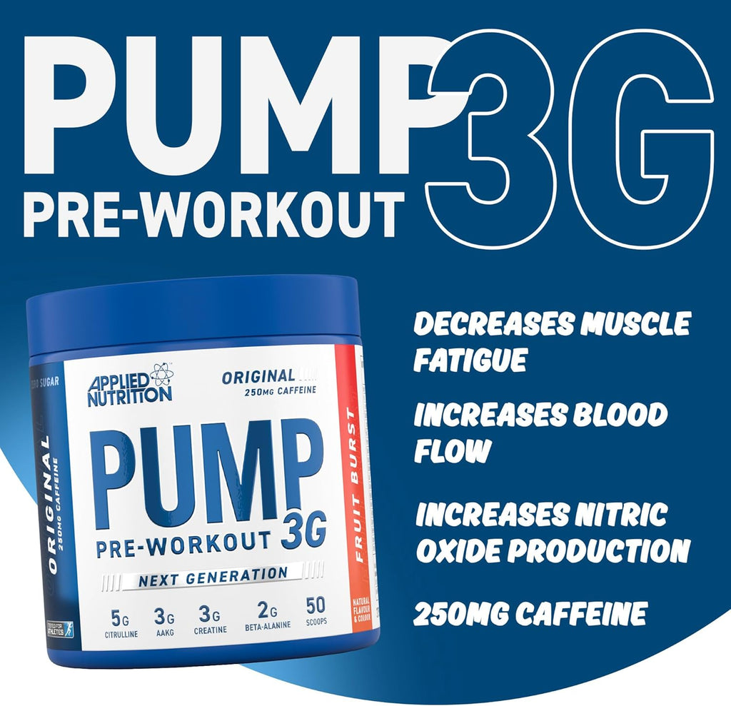 Applied Nutrition Pump 3G - Pre Workout with Caffeine (Fruit Burst)
