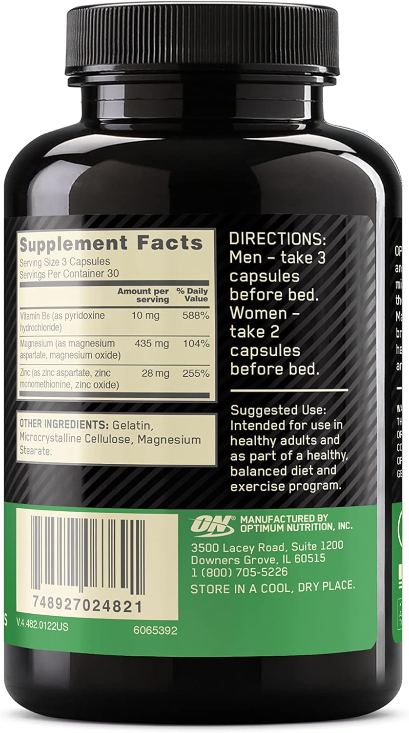 Optimum Nutrition Zinc Magnesium Aspartate ZMA® Capsules