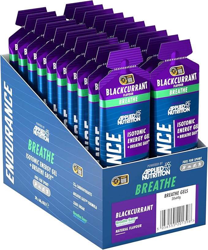 Applied Nutrition Breathe Isotonic Energy Gel Blackcurrant (20x60ml)