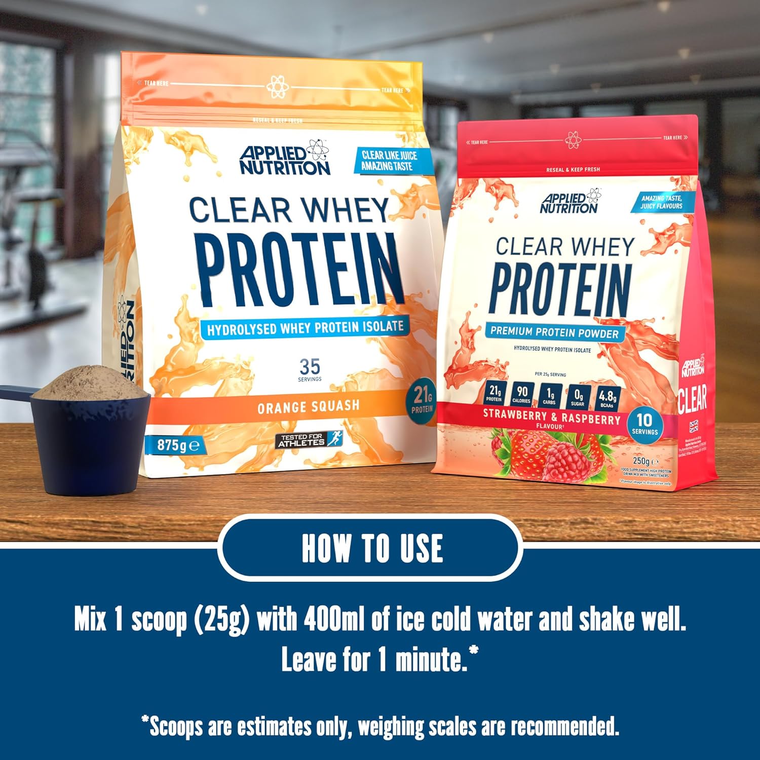 Applied Nutrition Clear Whey Protein Orange Squash (875g, 35 Servings)