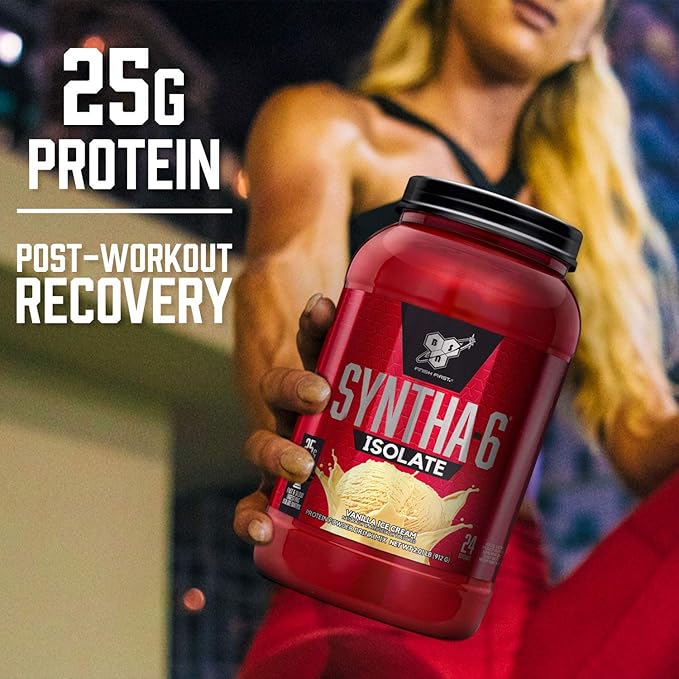BSN SYNTHA-6® ISOLATE Vanilla Ice Cream (4LBS, 48 Servings)