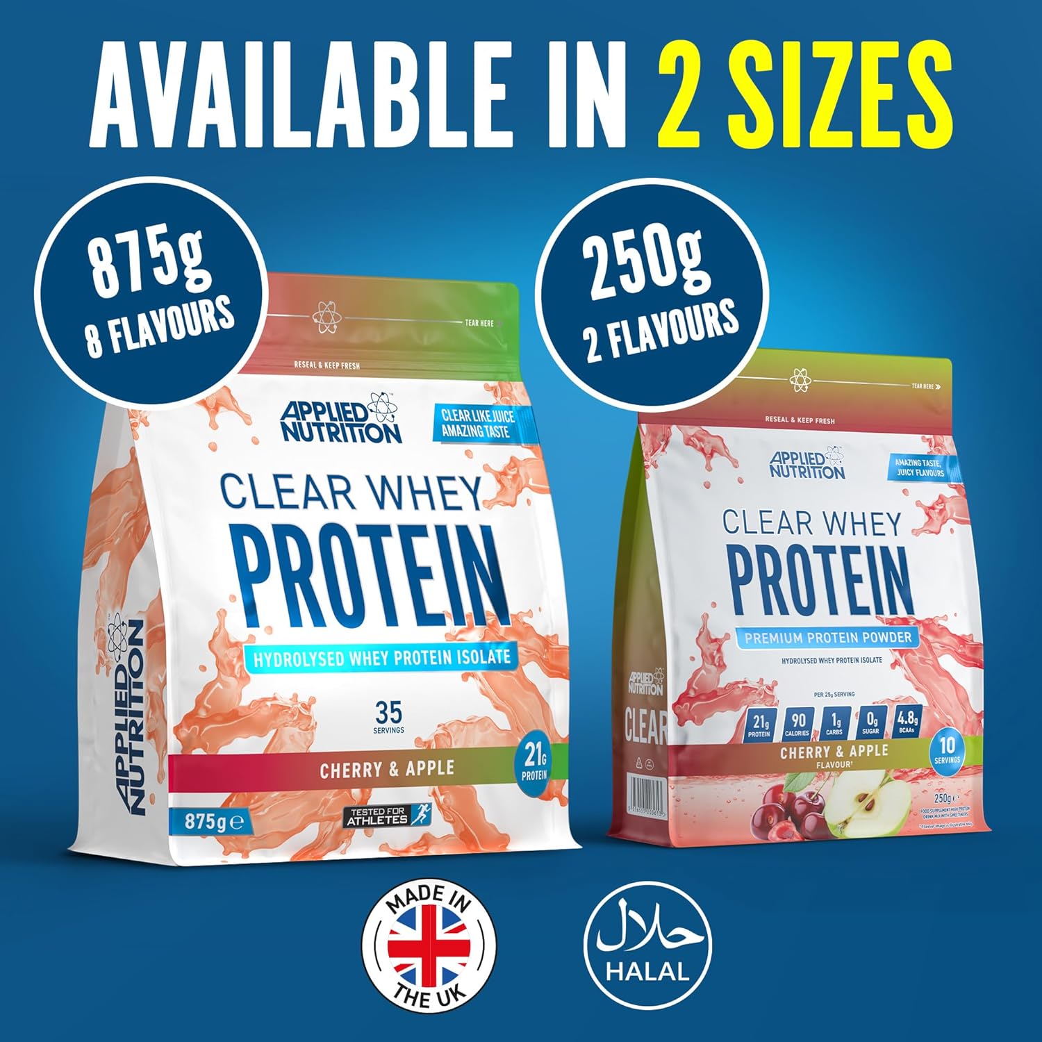 Applied Nutrition Clear Whey Protein Orange Squash (875g, 35 Servings)