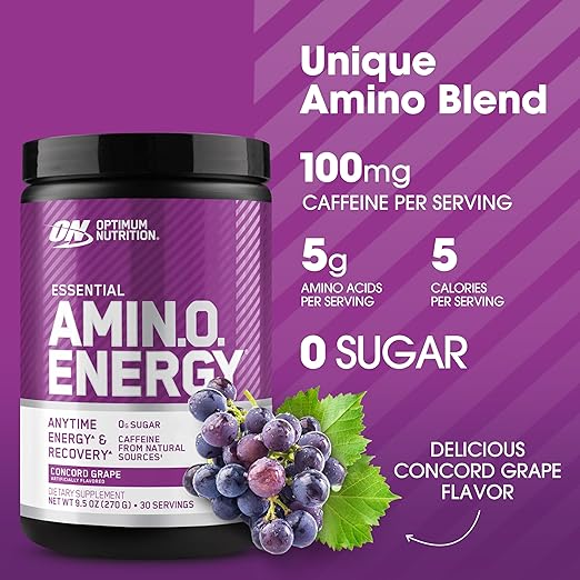 Optimum Nutrition Essential Amino Energy Concord Grape (270g)