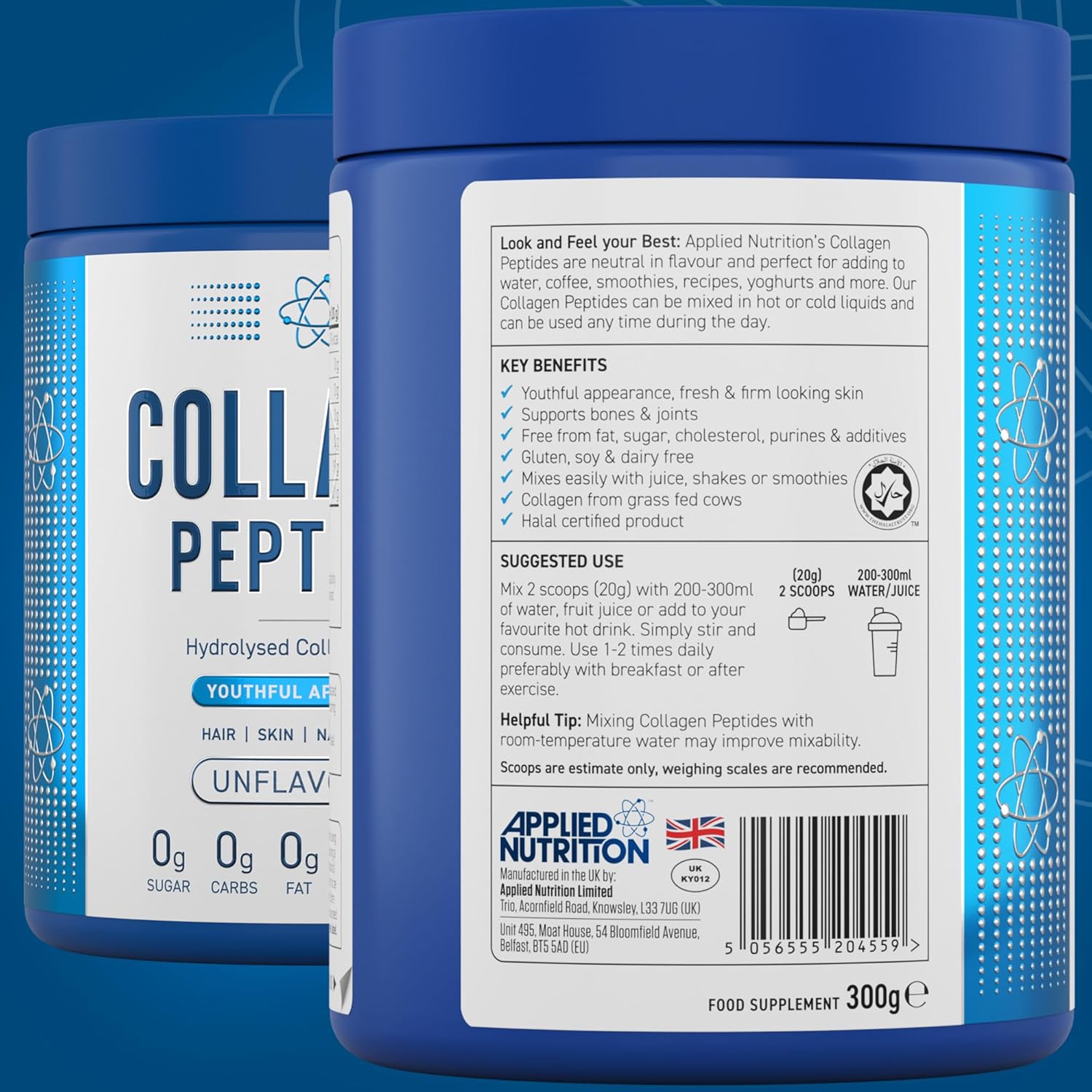 Applied Nutrition Collagen Peptides Unflavoured (300g)