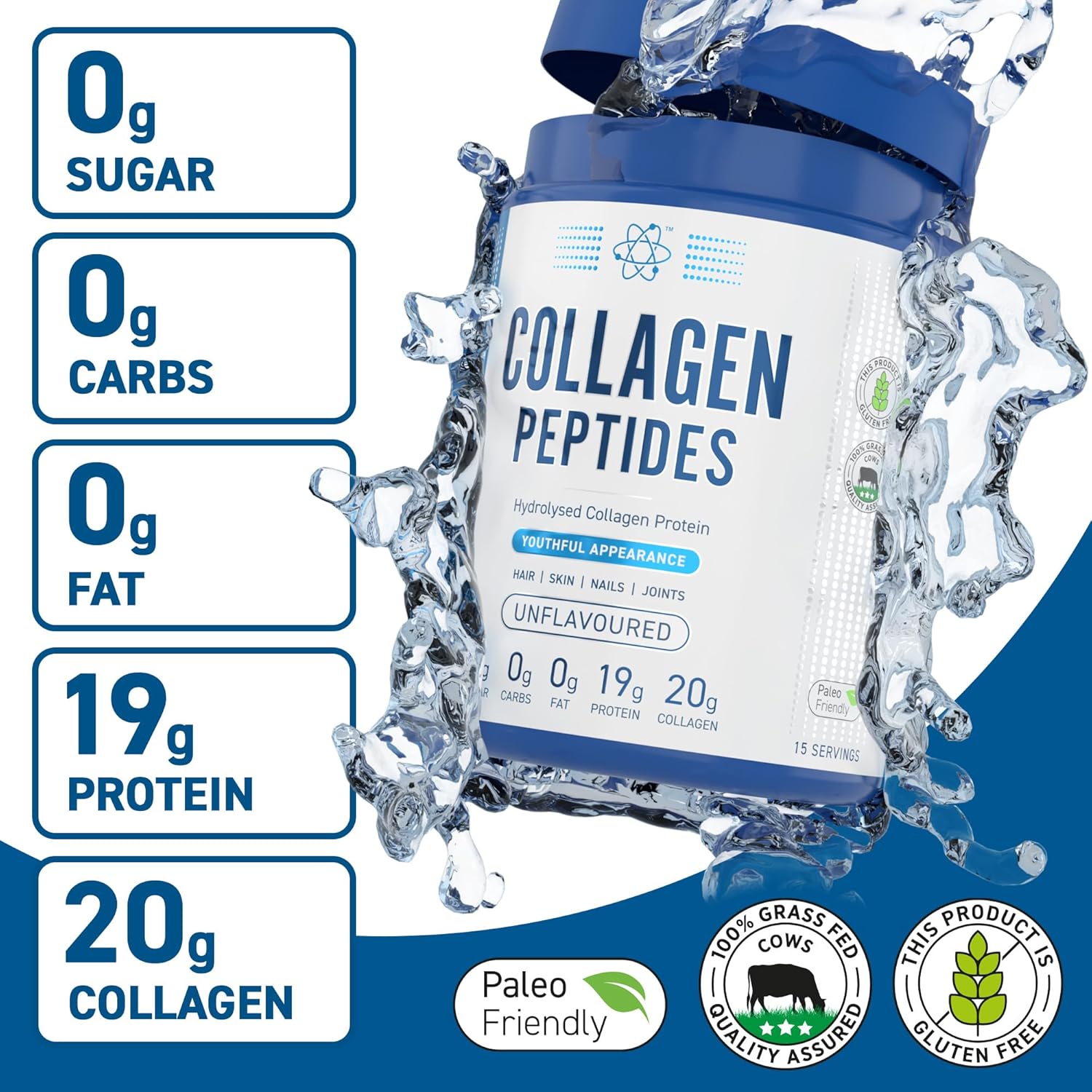 Applied Nutrition Collagen Peptides Unflavoured (300g)