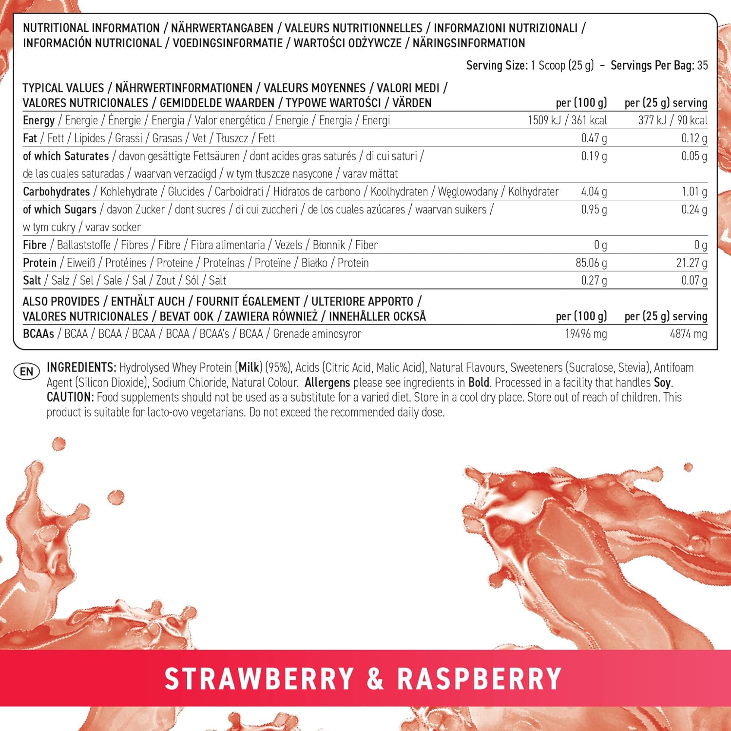 Applied Nutrition Clear Whey Protein Strawberry & Lime (875, 35 Servings)