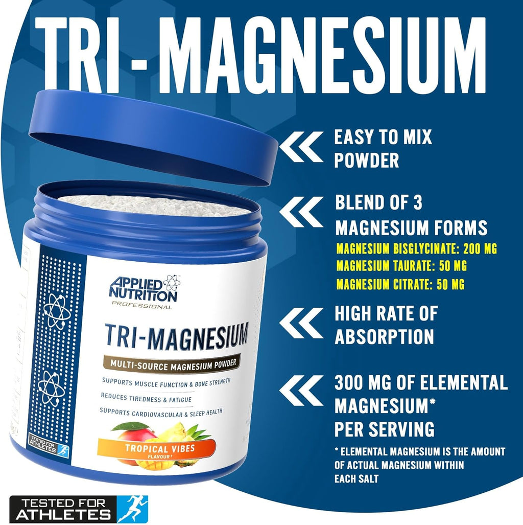 Applied Nutrition Tri-Magnesium Powder Lemon Lime 200g