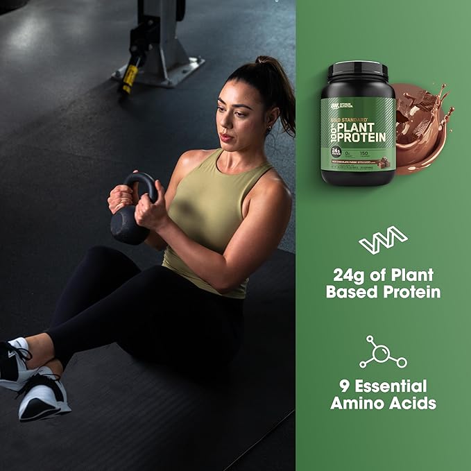 Optimum Nutrition Gold Standard 100% Plant Protein Rich Chocolate Fudge Flavour (1.76LBS)