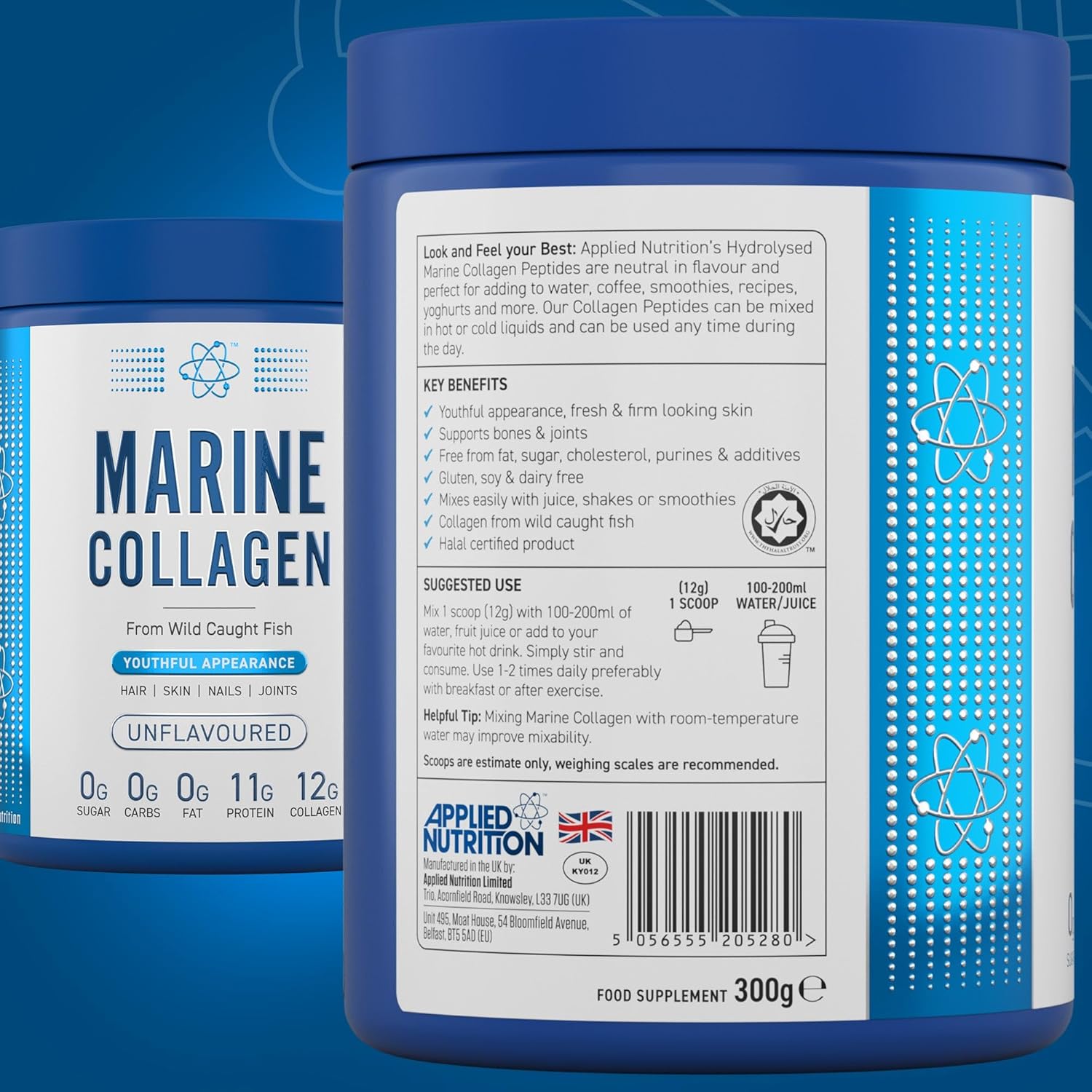 Applied Nutrition Marine Collagen Unflavoured (300g)