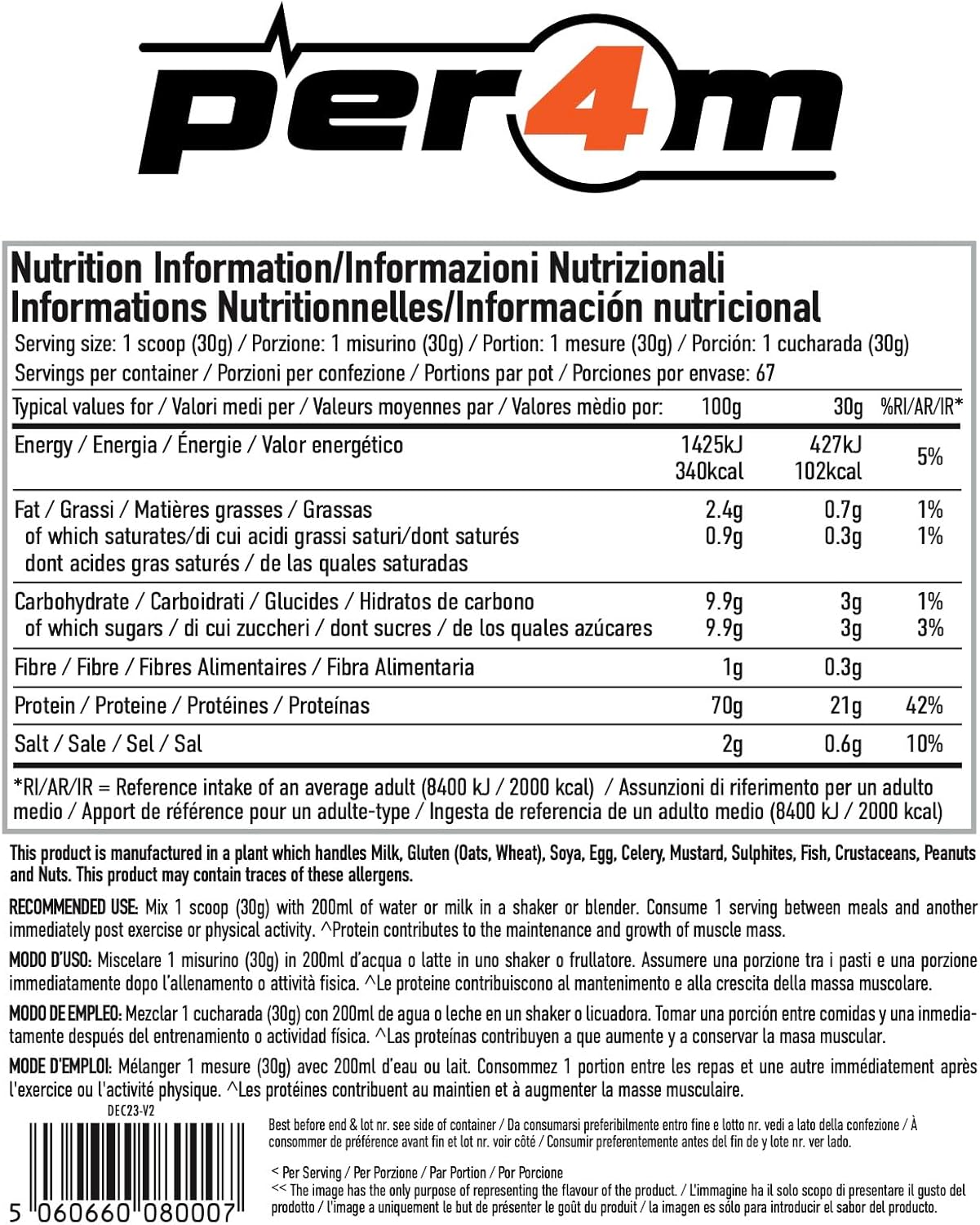 Per4m Whey Protein Double Chocolate (67 Servings)