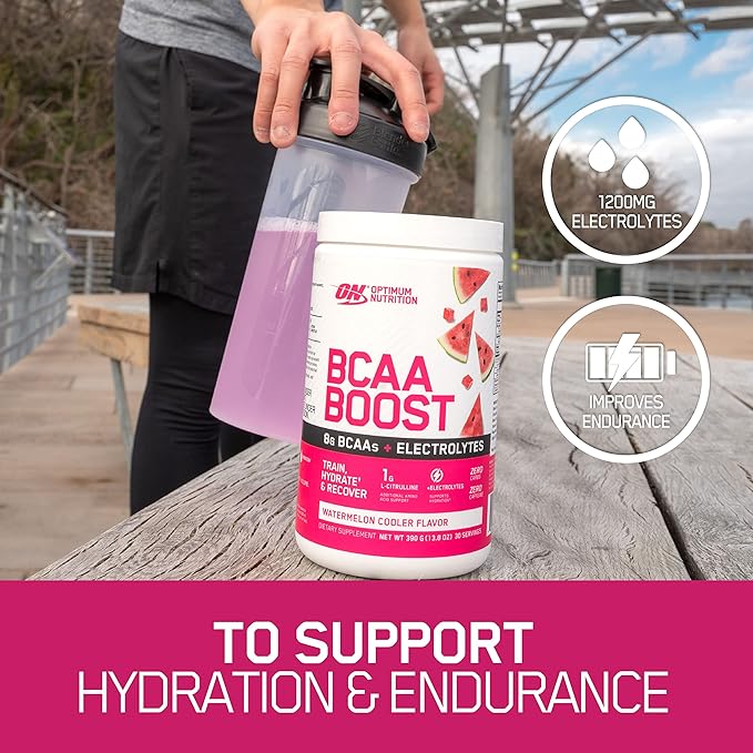 Optimum Nutrition BCAA Boost Watermelon Cooler Flavour (390g)