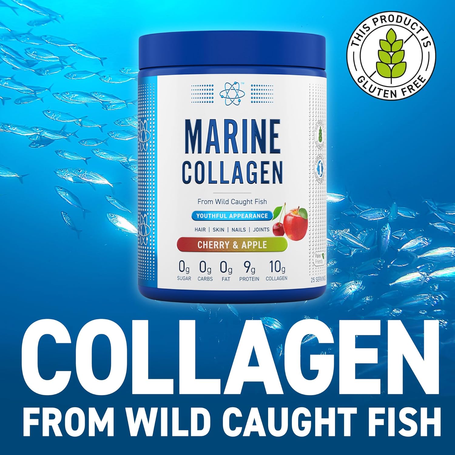 Applied Nutrition Marine Collagen Strawberry Lemonade (300g)