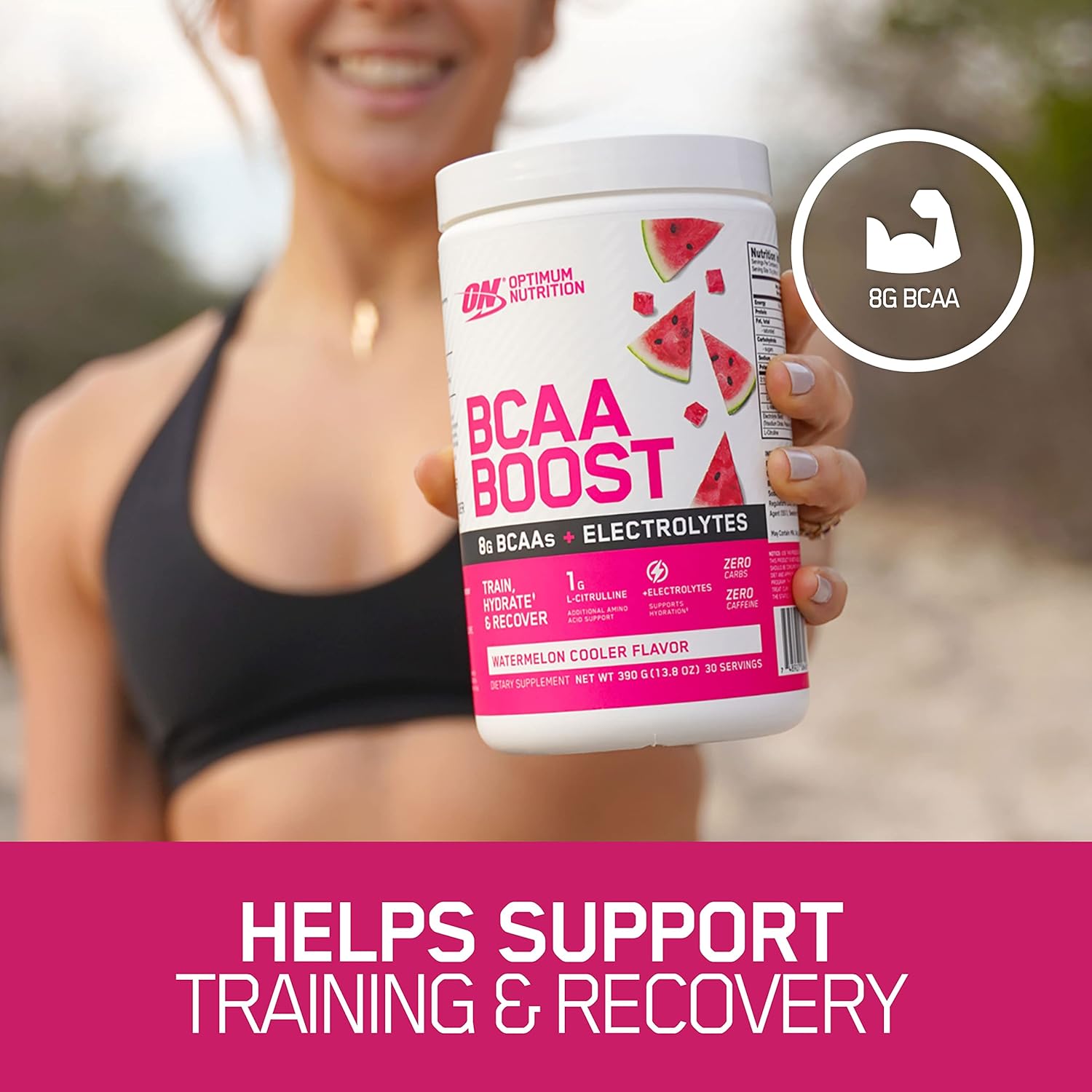 Optimum Nutrition BCAA Boost Watermelon Cooler Flavour (390g)