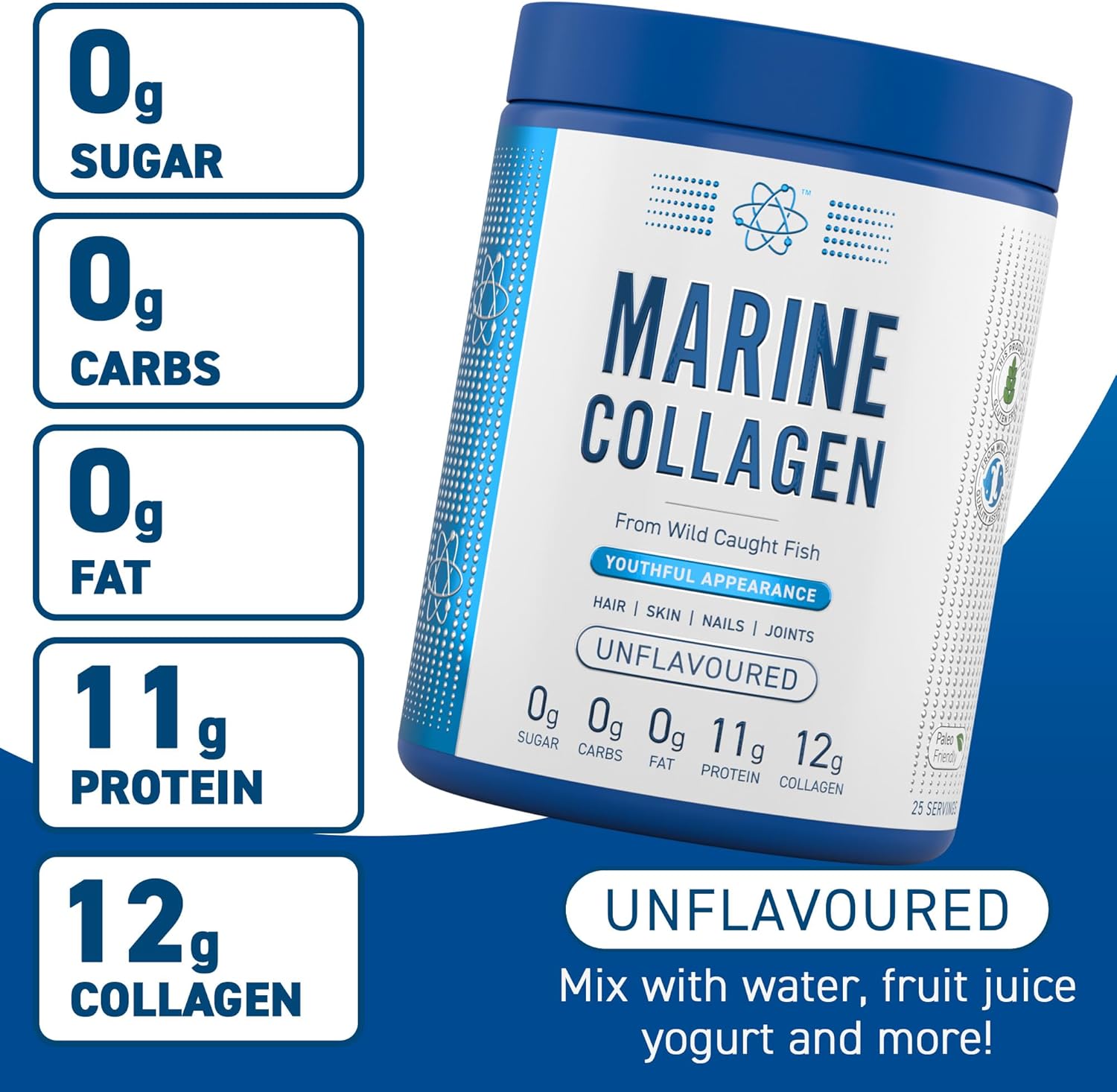Applied Nutrition Marine Collagen Strawberry Lemonade (300g)