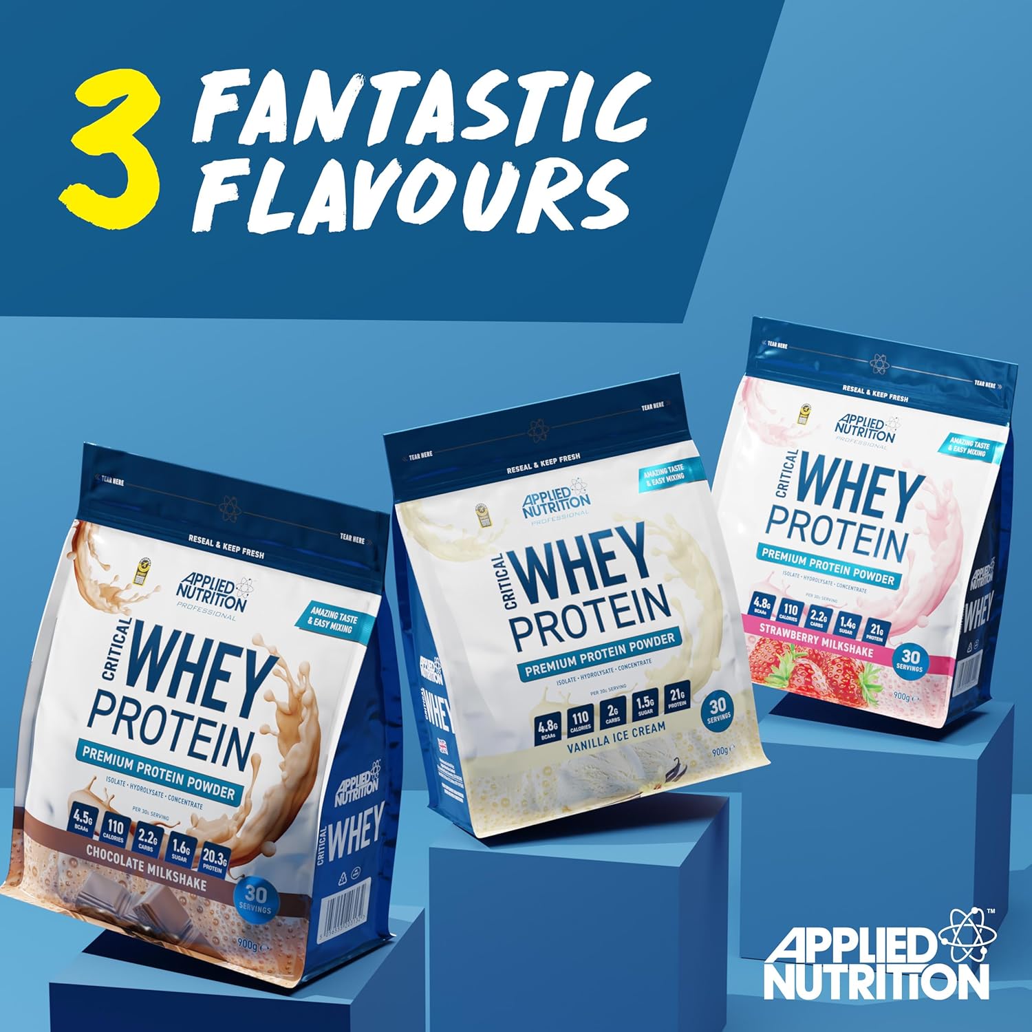 Applied Nutrition Critical Whey Protein Chocolate (900g, 30 Servings)