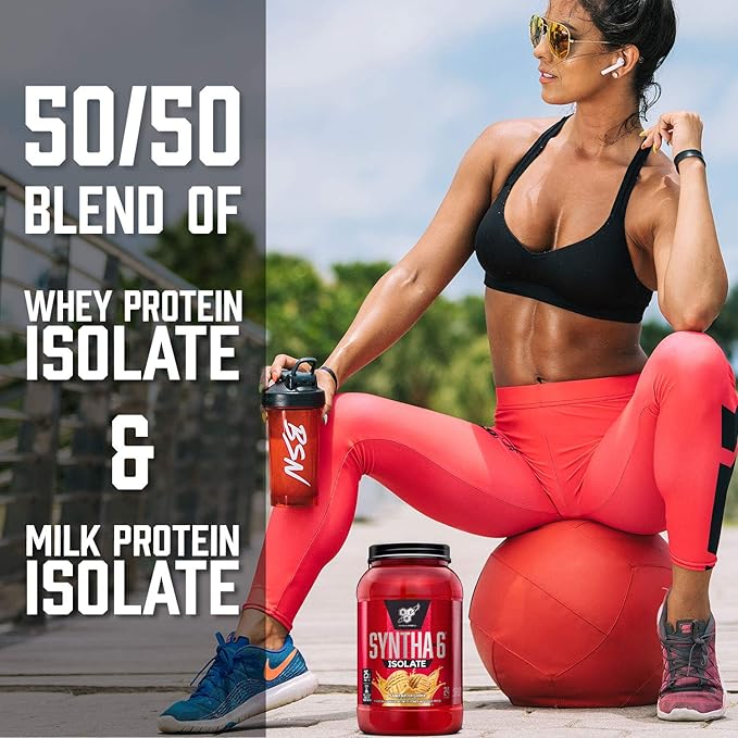 BSN SYNTHA-6® ISOLATE Vanilla Ice Cream (4LBS, 48 Servings)