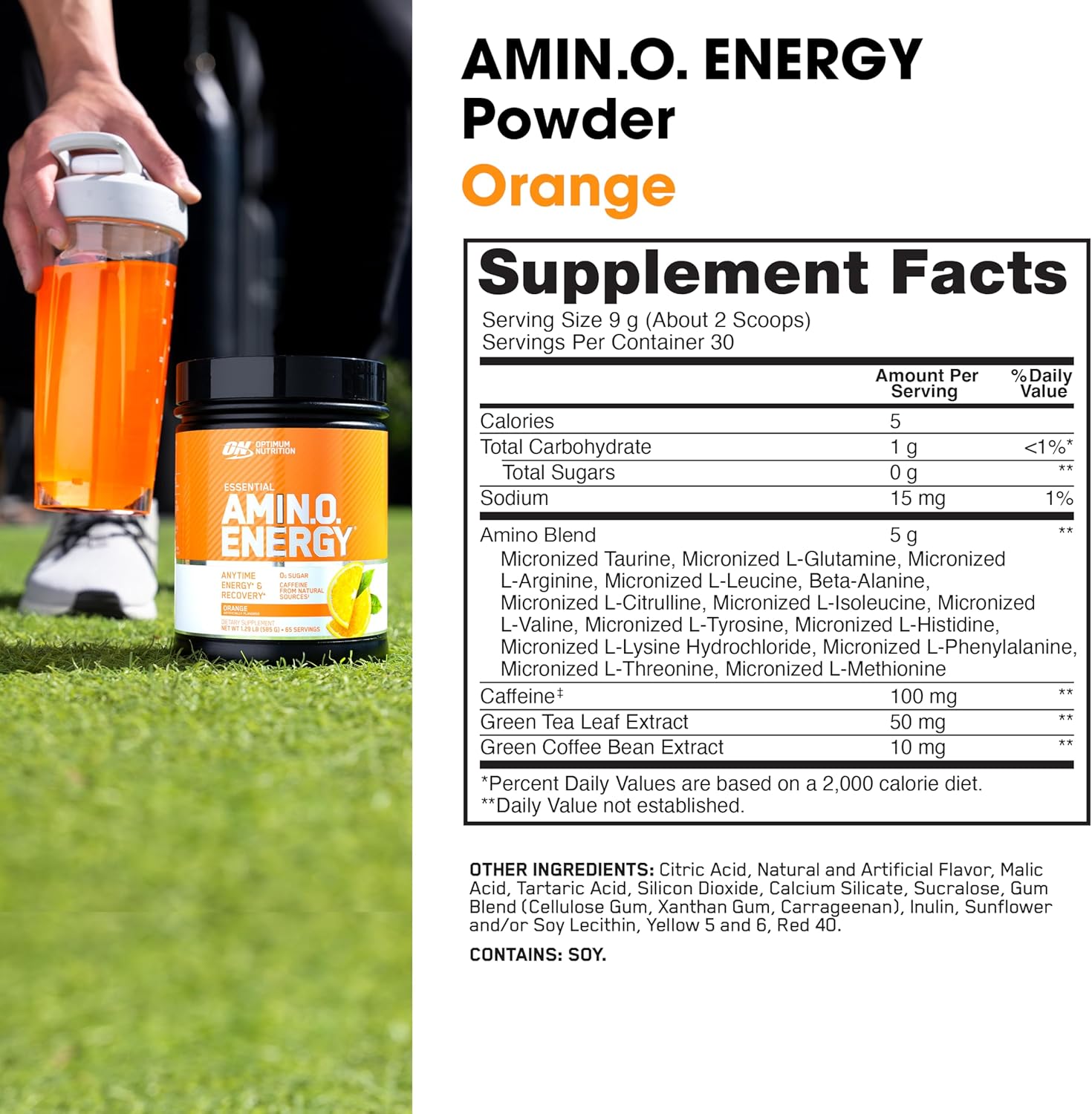 Optimum Nutrition Essential Amino Energy Orange Cooler (270g)