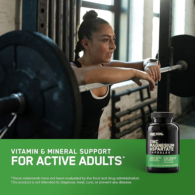 Optimum Nutrition Zinc Magnesium Aspartate ZMA® Capsules