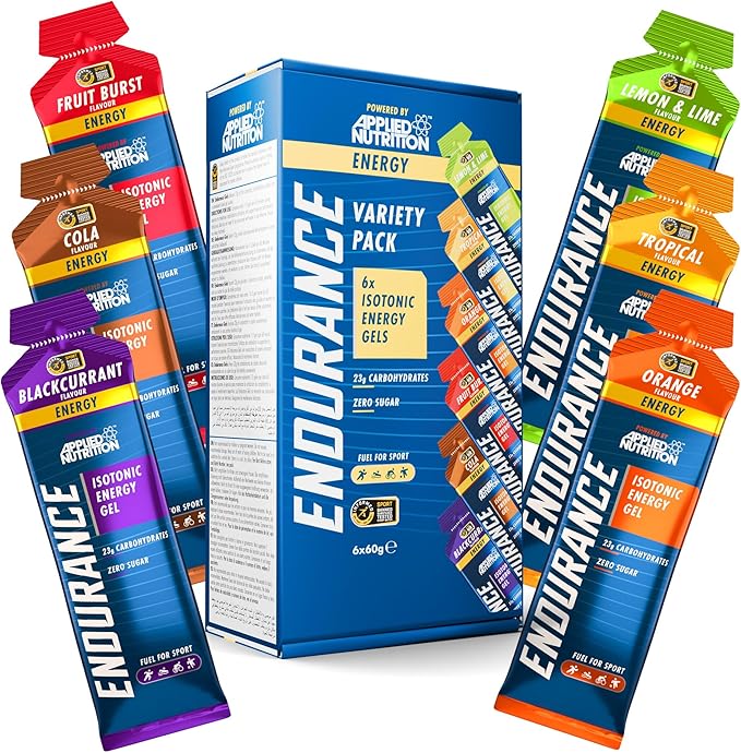 Applied Nutrition Isotonic Energy Gel Variety Pack (6x60ml)