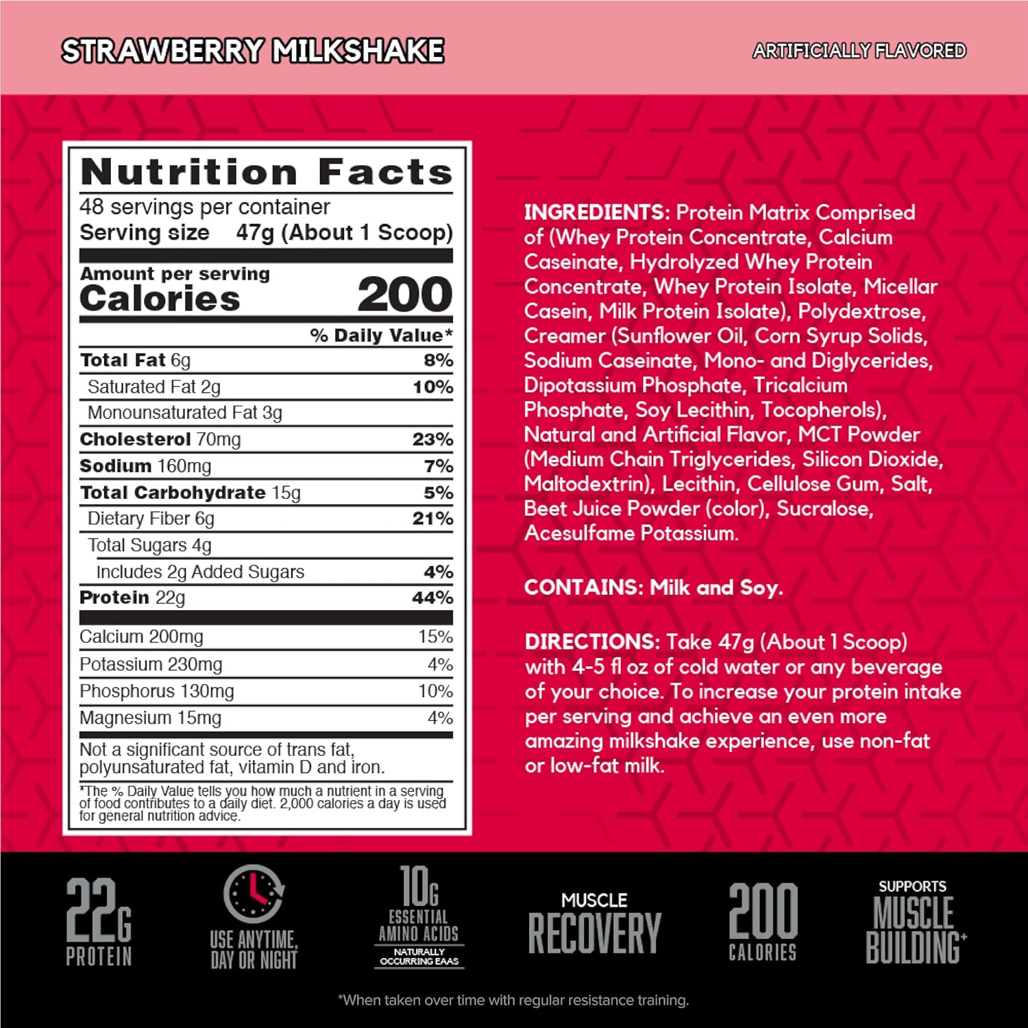 BSN SYNTHA-6® Protein Powder Strawberry Milkshake (5LBS)