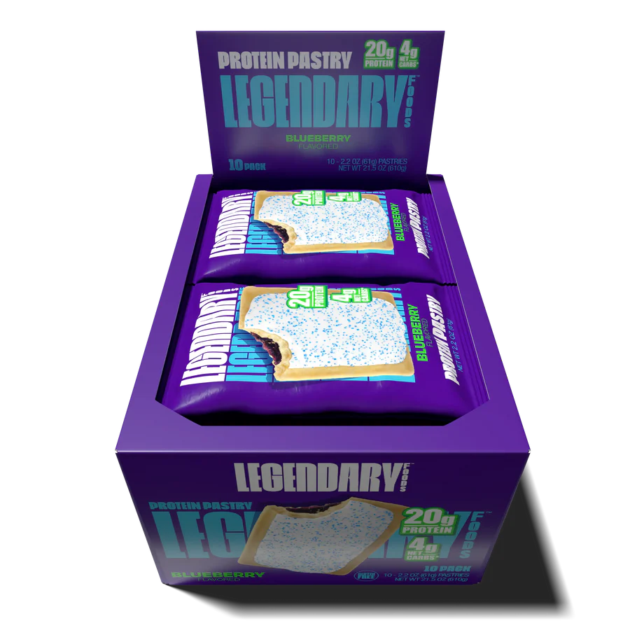 Legendary Foods Blueberry Protein Pastry (Box of 10)