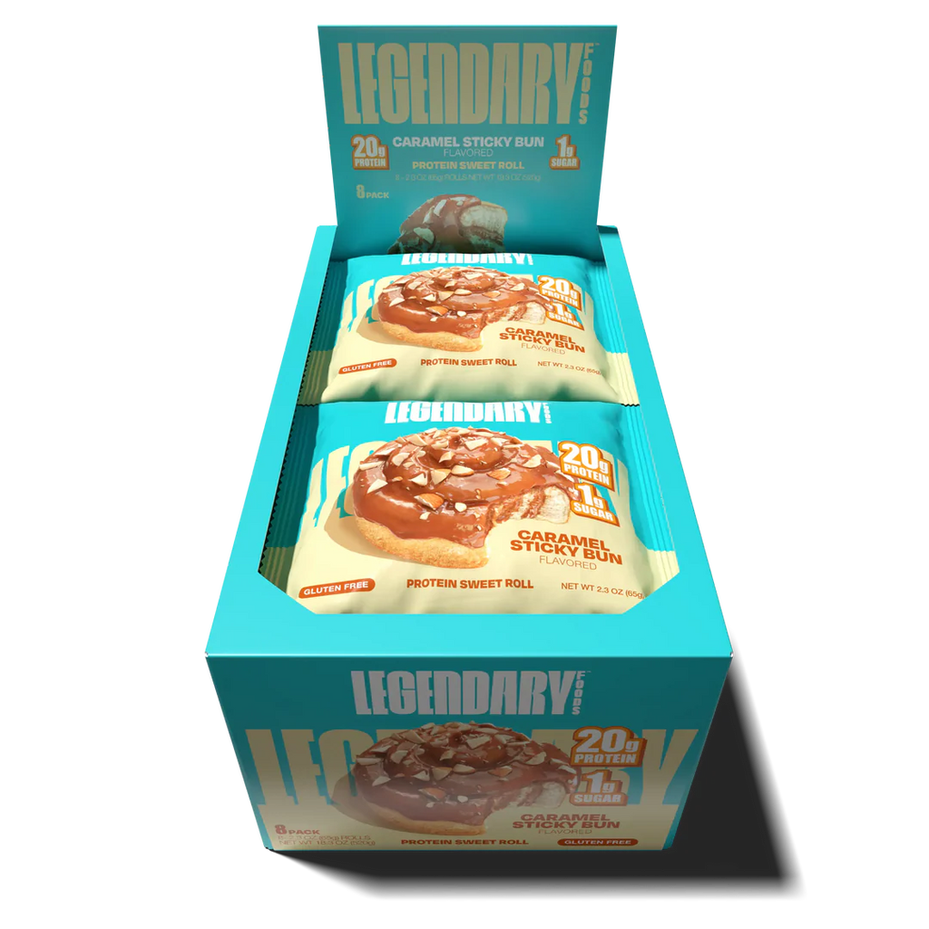 Legendary Foods Caramel Sticky Bun Protein Sweet Roll (Box of 8)
