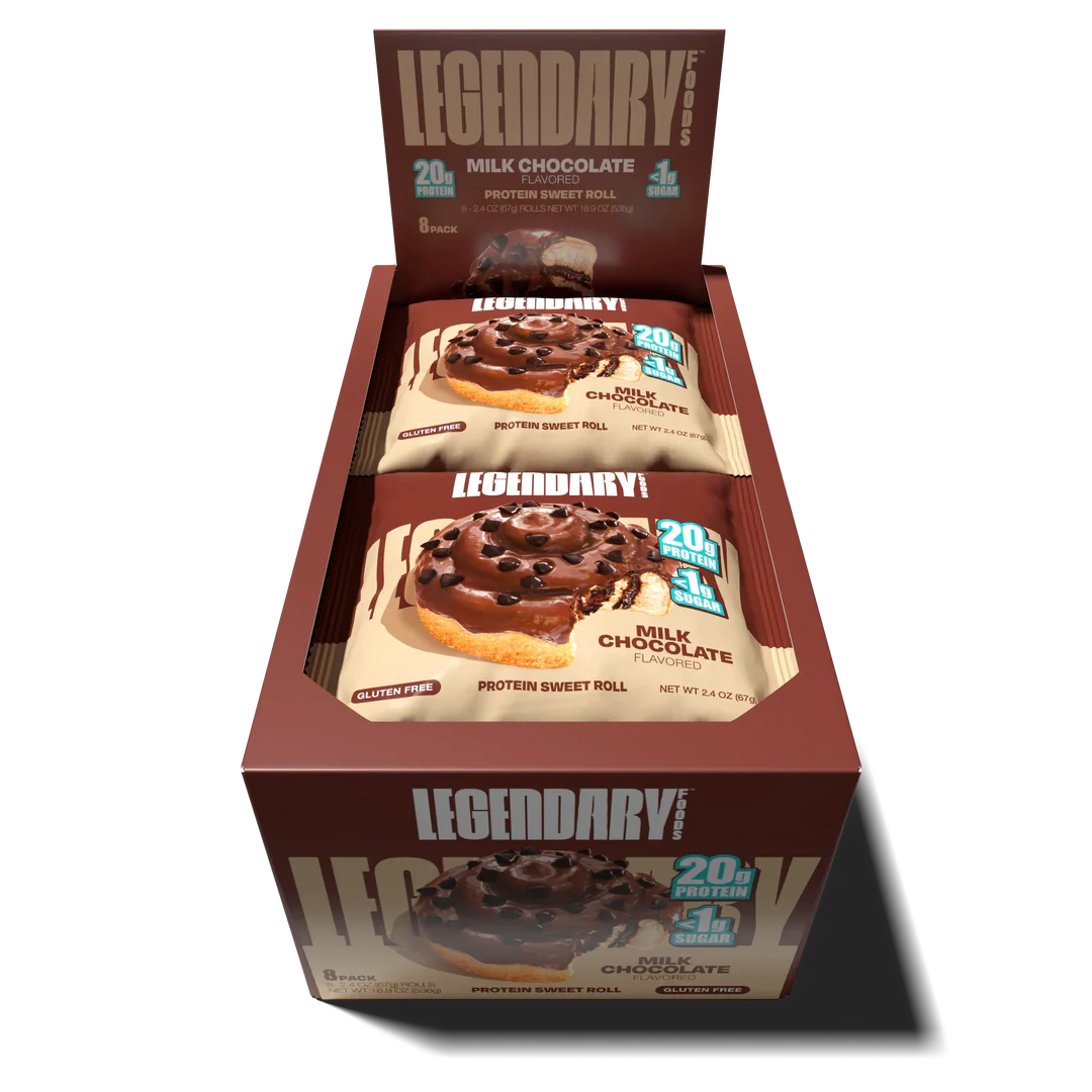 Legendary Foods Milk Chocolate Protein Sweet Roll (Box of 8)