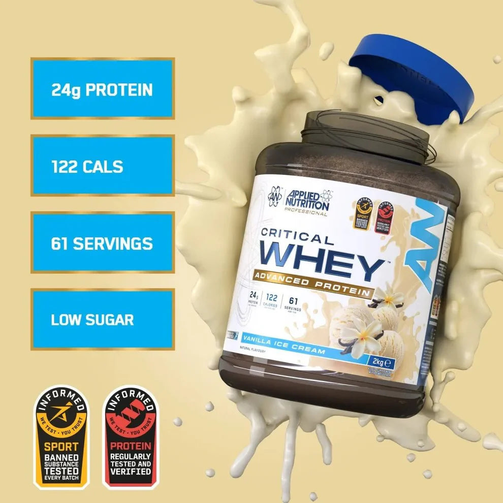 Applied Nutrition Critical Whey Protein Vanilla (2kg, 67 Servings)