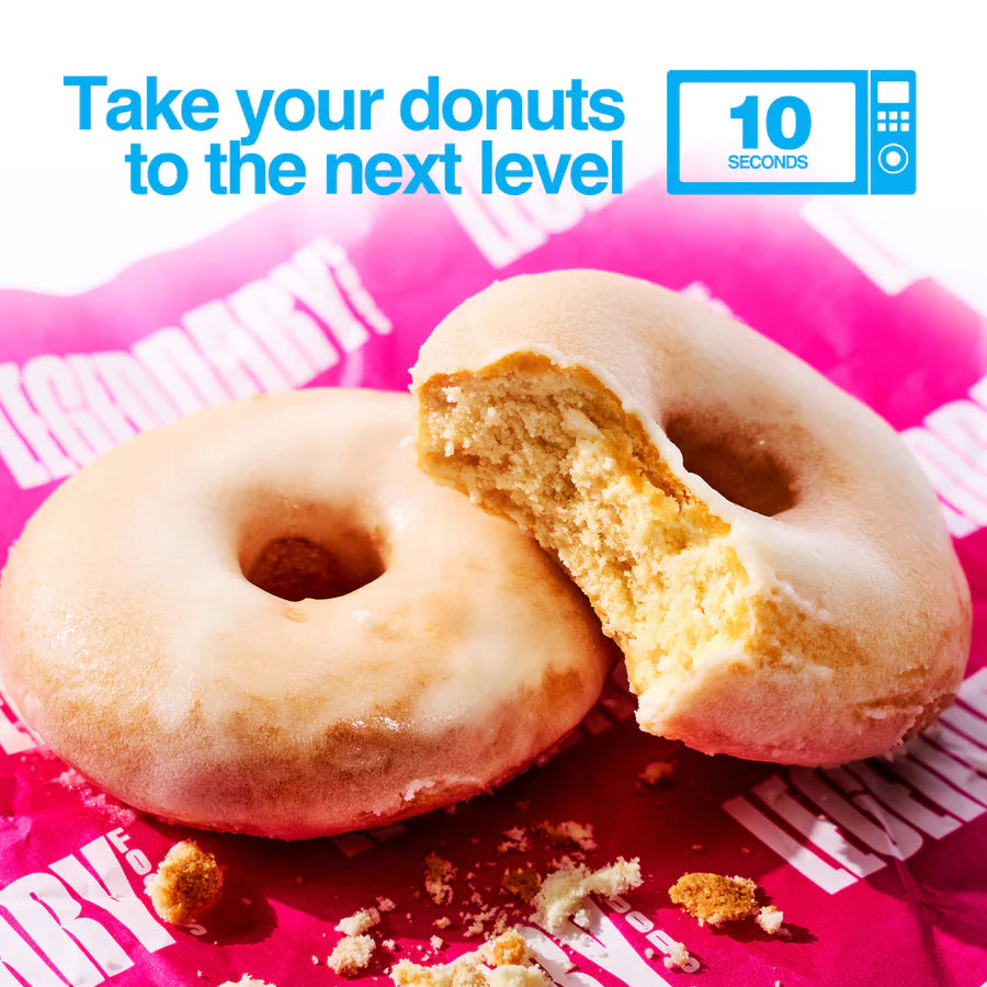 Legendary Foods Vanilla Glazed Protein Donuts (Box of 12)